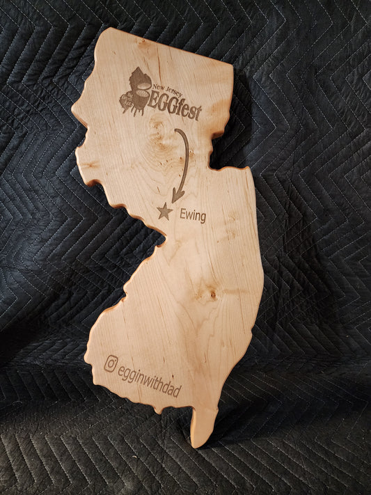 The Jersey Charcuterie Board 26" with Engraving