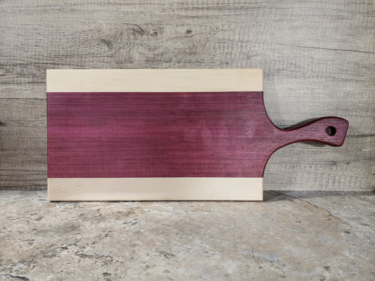 20'' Purple heart and Maple Charcuterie Board