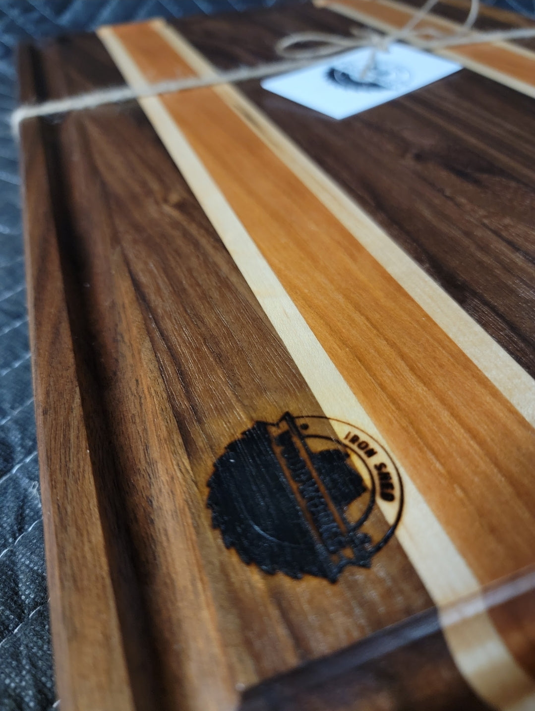 12"x18" Edge Grain Dark Walnut Cutting Board