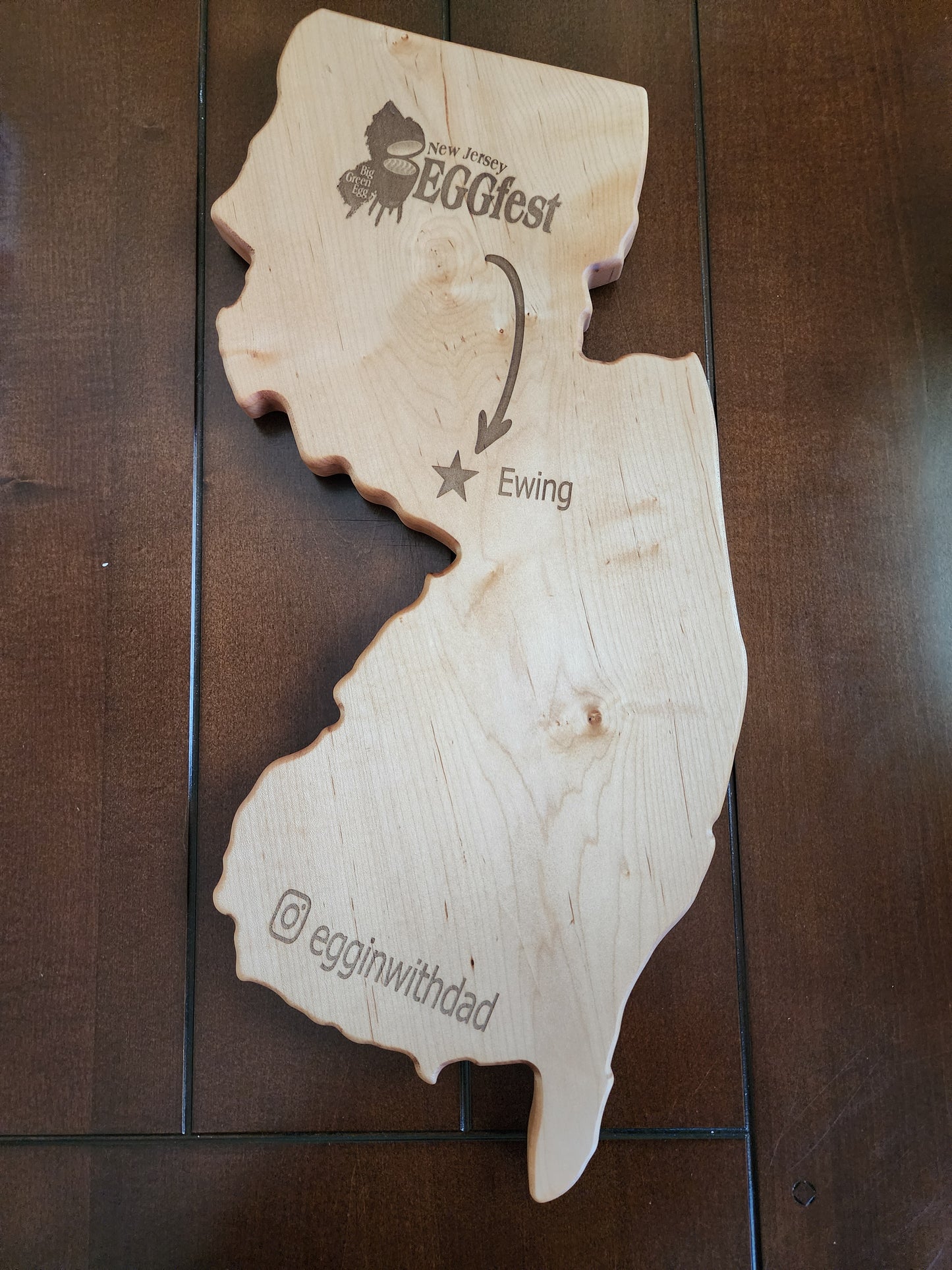 The Jersey Charcuterie Board 26" with Engraving